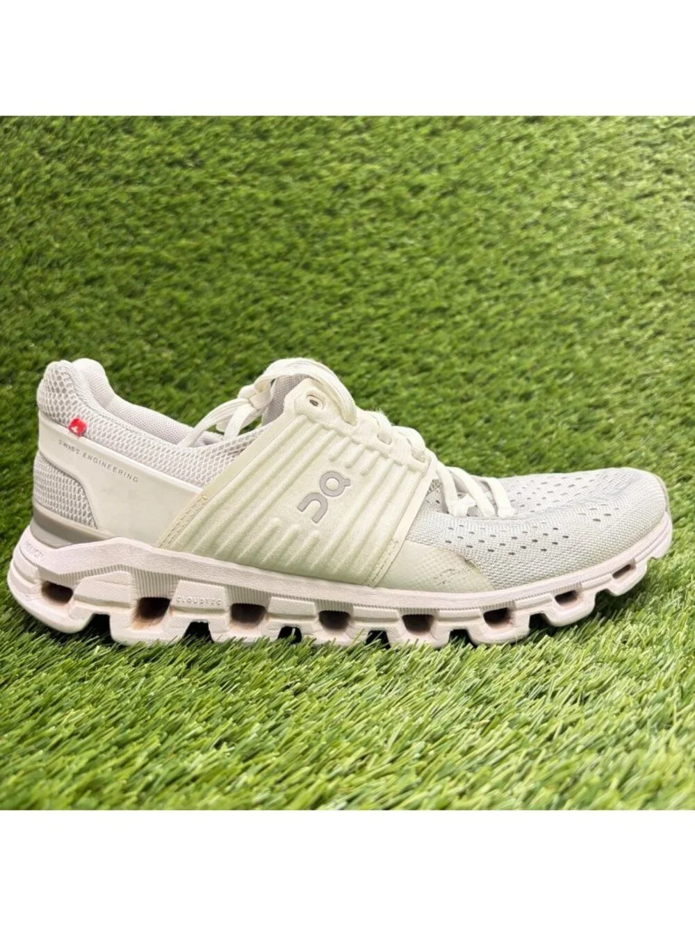 On Cloudswift Womens Size 9 Glacier White Gray Athletic Running Shoes Sneakers